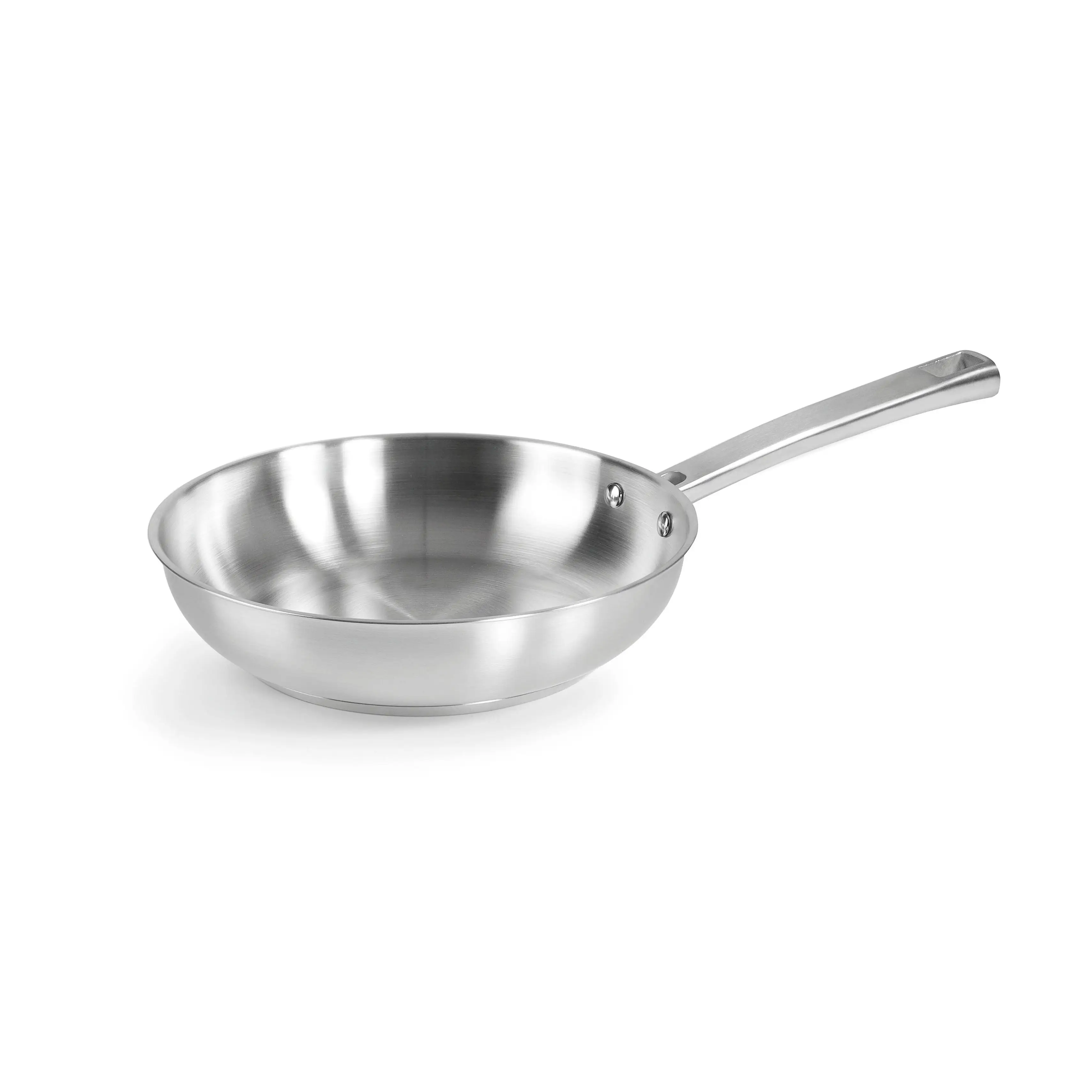 Sartén Sin Antiadherente Modelo Foodie | Sartén de Acero Inoxidable | Compatible con Todo Tipo de Cocinas