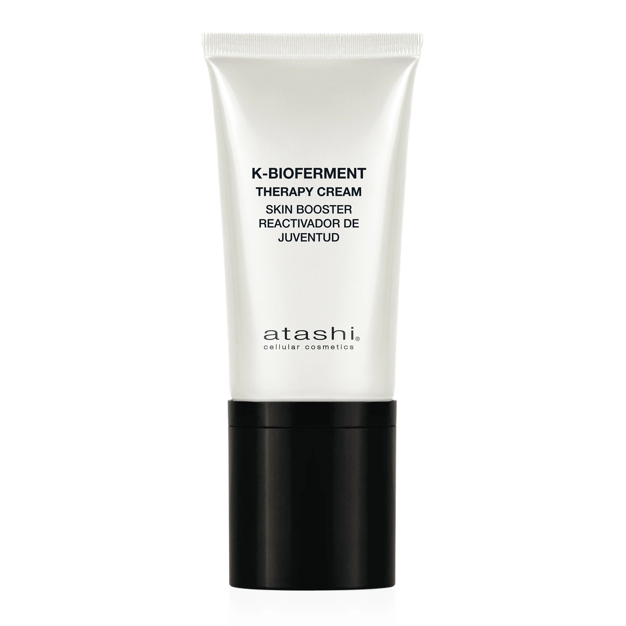 Atashi K-Bioferment | Therapy Cream Skin Booster | Crema Reactivadora Juventud | Revitalizante Antiedad Antiarrugas Multicorrectora | Equilibra el Microbioma | Con Ganoderma Lucidum y Mijo Dorado | 50