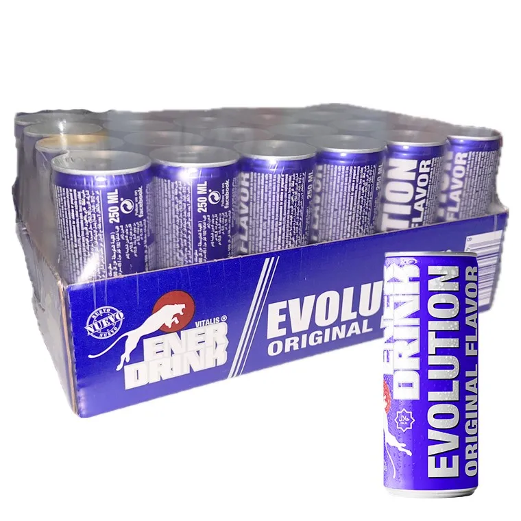 Enerdrink evolution bebida energetica Energy sabor original 250ml caja 24u sabor top