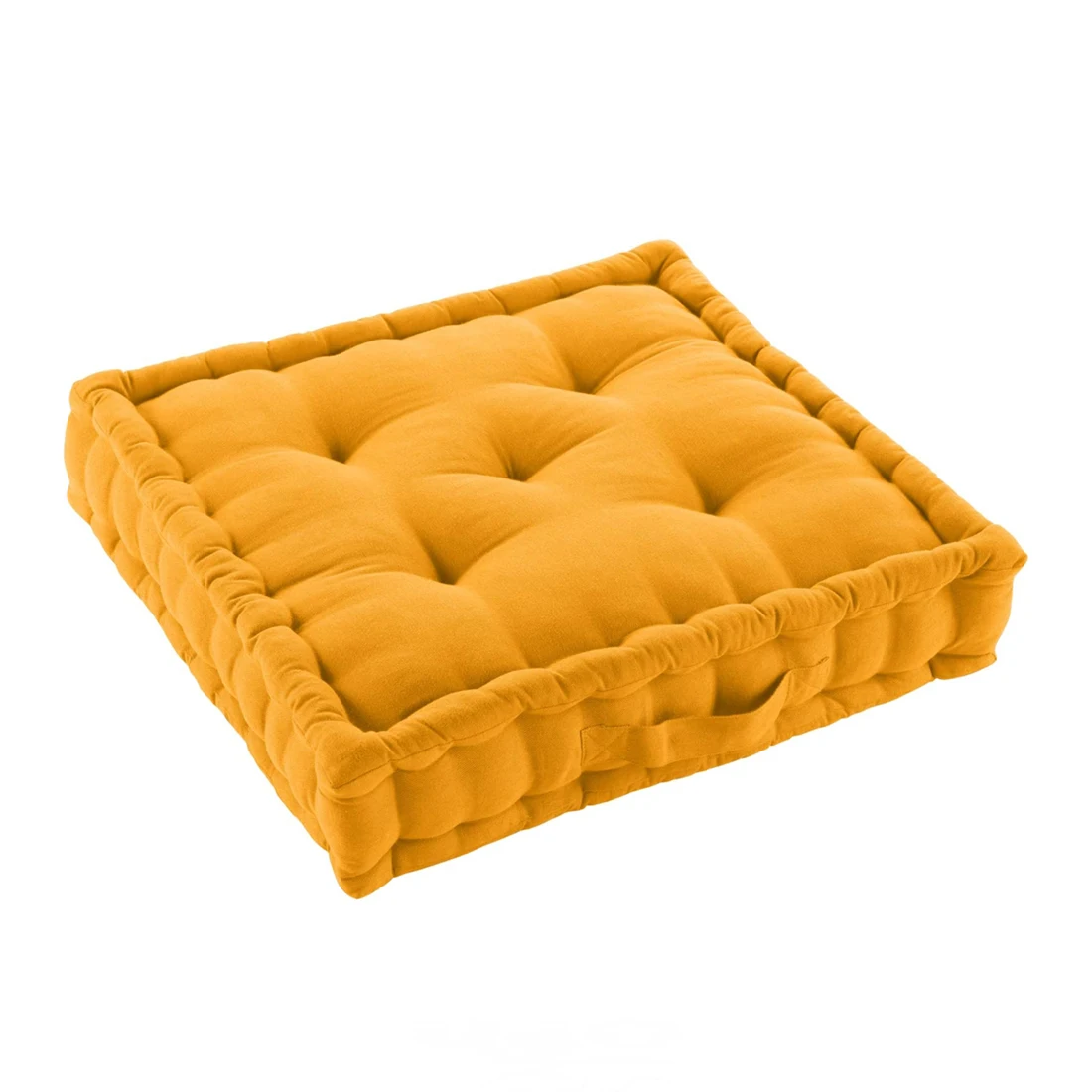 Acomoda Textil – Cojín de Suelo Acolchado con Asa de Transporte 50x50x10 cm. Cojines para Palets, Banco, Silla y Suelo, Asiento Cómodo Decorativo para Interior y Exterior.