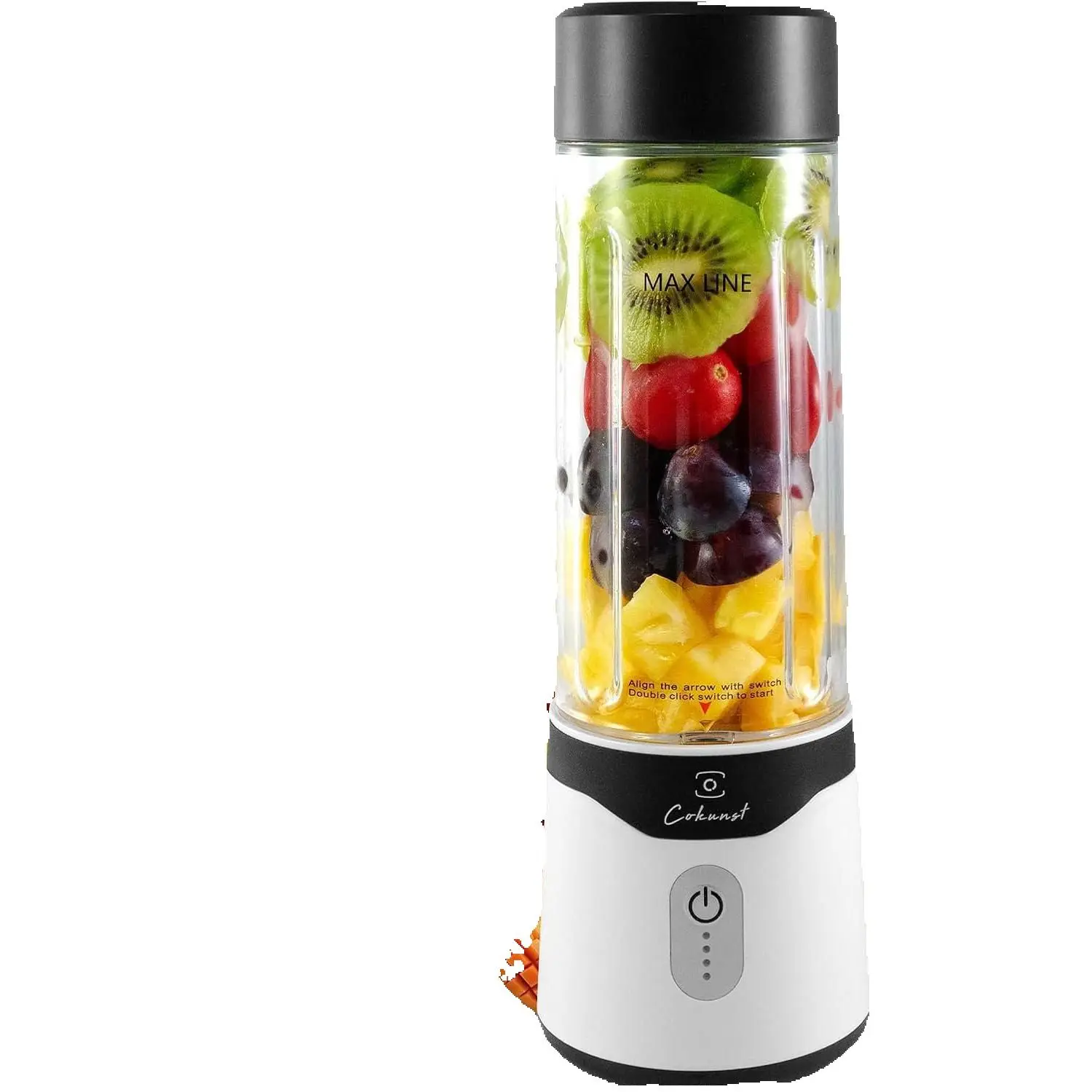 Licuadora Personal compacta, para batidos y Jugos Perfecta, portátil con tapa de mango para Viajes y