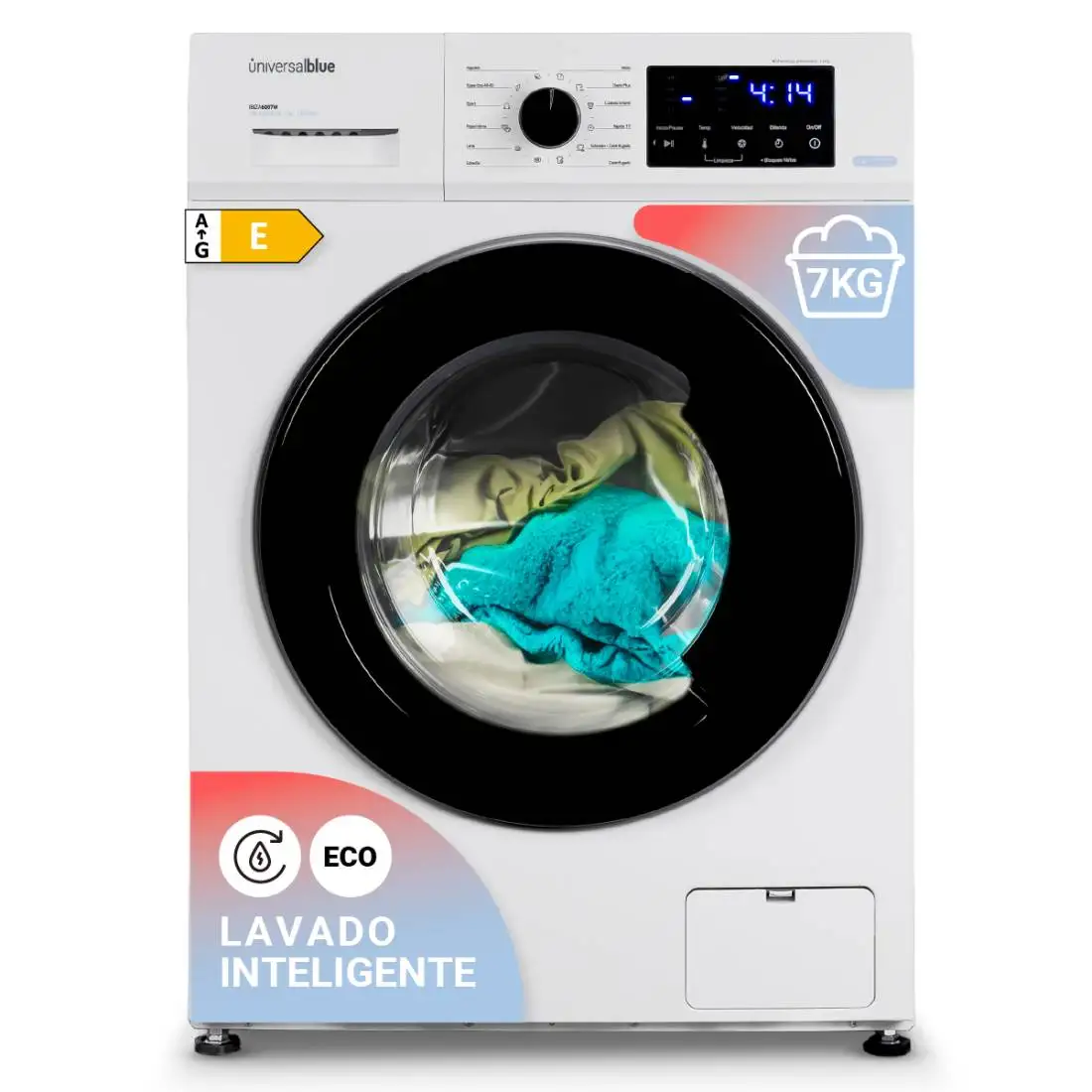 Universalblue IBIZA washing machine 4007W 7kg front load | Digital Display