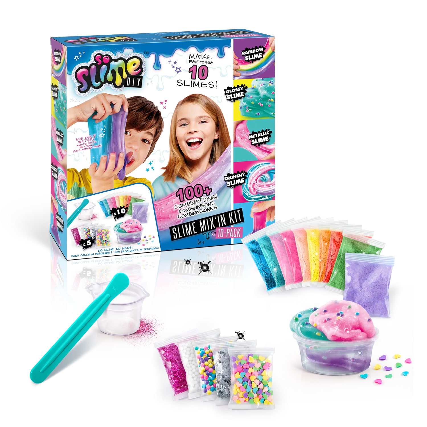 Slime mix in kit 10 pack - so slime - canal toys - ssc184