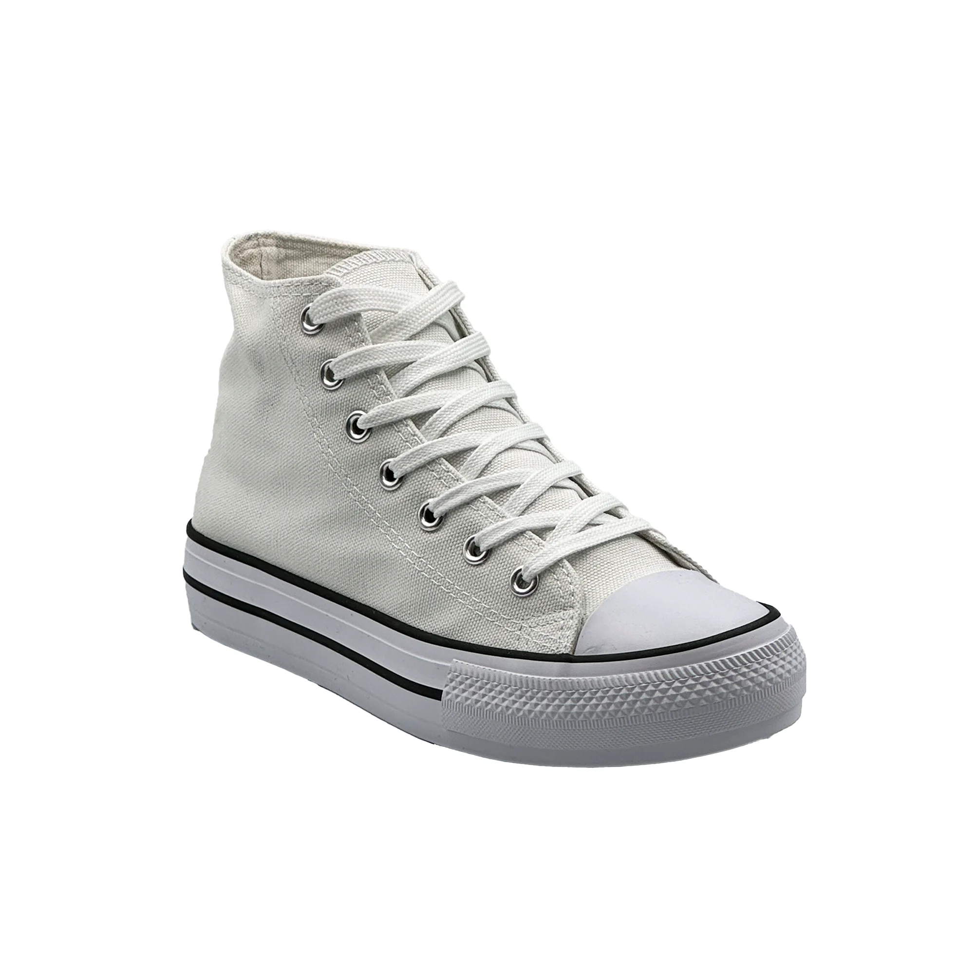 JZ Hermanos Zapatillas altas de doble suela clásicas para mujer