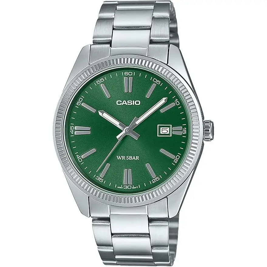 Casio Classic Men's Analog Watch MTP-1302D-3AJF  JDM 38.5mm 50m WR Steel Strap Japanese Quartz Movement JDM (Japanese Domestic Market)