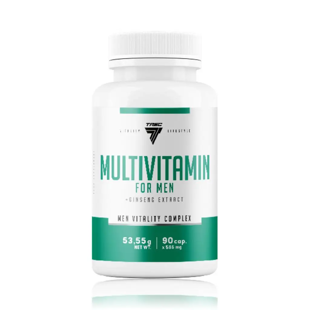 Multivitamínico para Hombre 90 Cápsulas Con Extracto de Ginseng Energía y Vitalidad TREC NUTRITION
