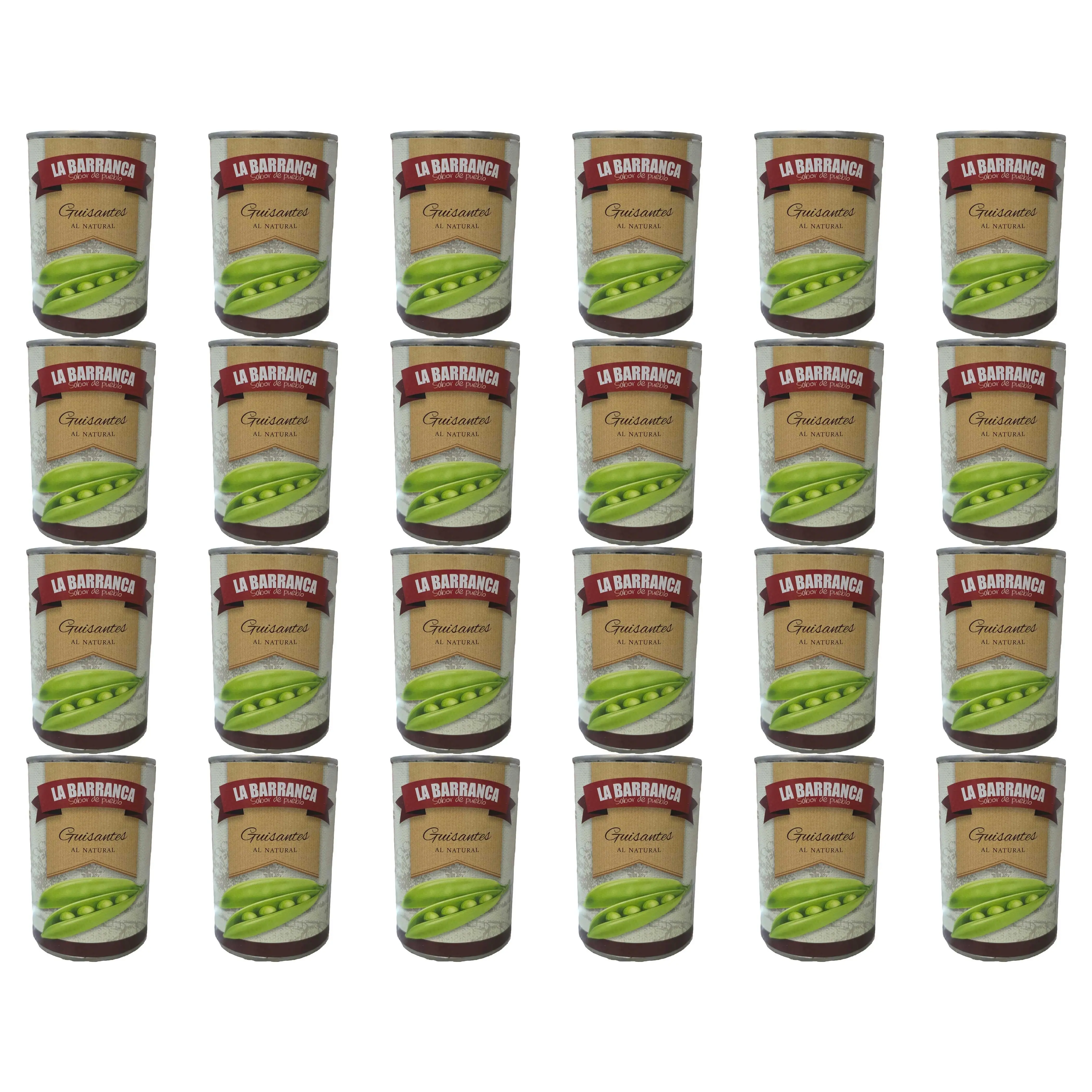 Guisantes al natural La Barraca 390 gr bruto 24 unidades