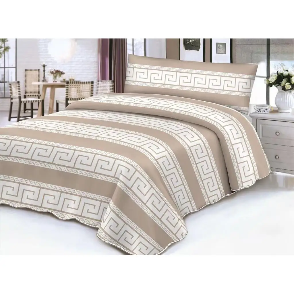 Juego de Sábanas 3 Piezas, Sábana Encimera, Bajera Ajustable y Funda de Almohada, 100% Poliéster, Tacto Suave, Diseños Modernos. ✓ Envíos a paña en 48/72h - AliExprs 15