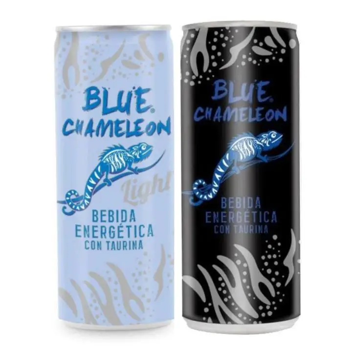 Bebida energetica blue camaleon Energy con taurina original  250ml paquete 24u nacional bebida energetica de confianza