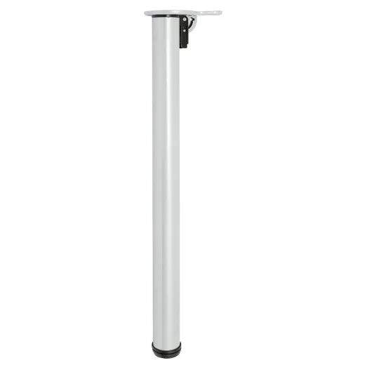 Pata de Mesa Plegable Regulable Altura Ajustable Diámetro 50mm Gris R9006