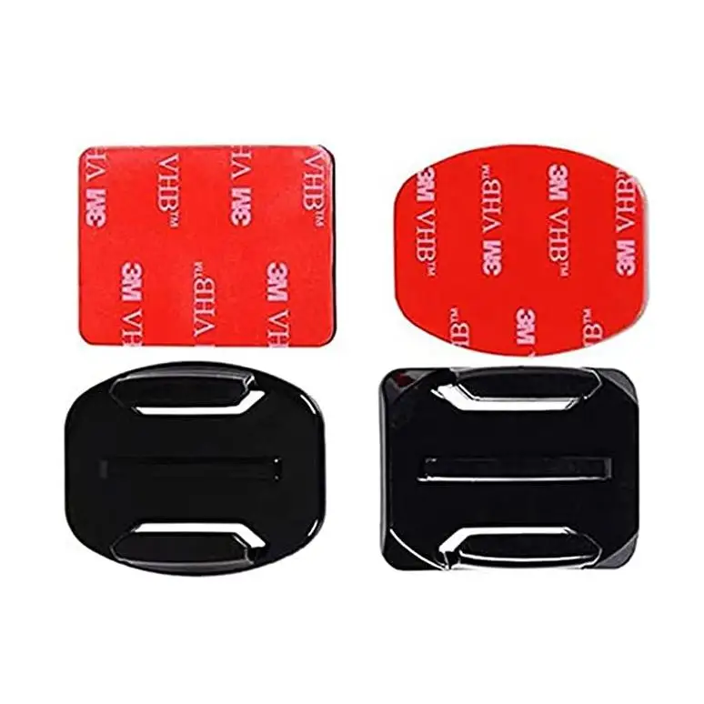 Casco Cámara Adhesivos 4pcs Adhesivo de Montaje para Cámara Accesorio de Cámara Curvo Pegatinas 3M paracámaras de acción