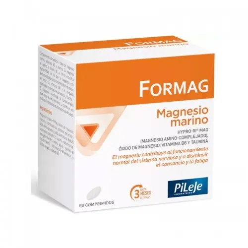 Pileje Formag Magnesio marino vitamina B6 y taurina 90 Comprimidos
