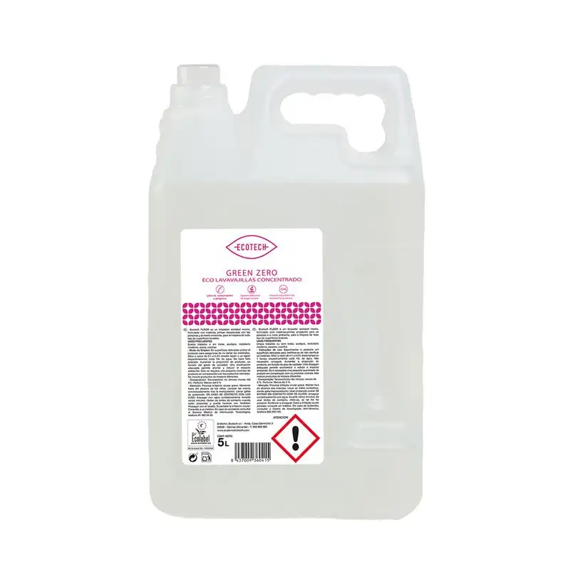 Lavavajillas Mano Concentrado (Green Zero) 5L Ecotech Bioclub