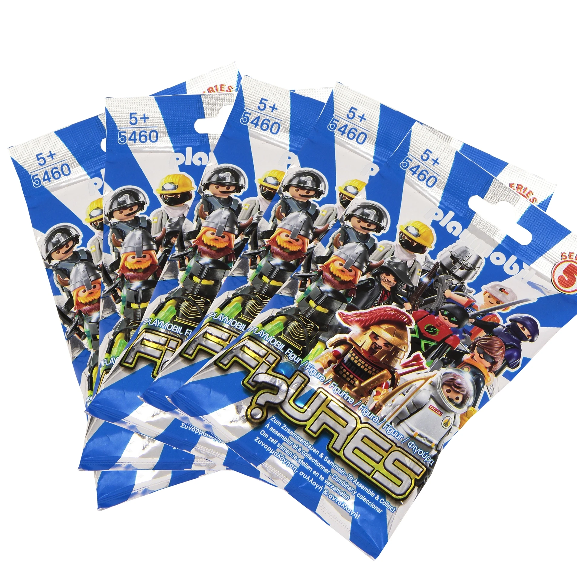 PLAYMOBIL SOBRES SORPRESA - PACK DE 5 SOBRES DE LA SERIE 5 DE CHICOS, 5460, TIENDA CON LICENCIA OFICIAL
