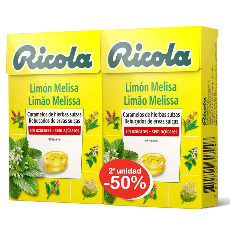 RICOLA DUPLO lemon MELISA candies 50 grams