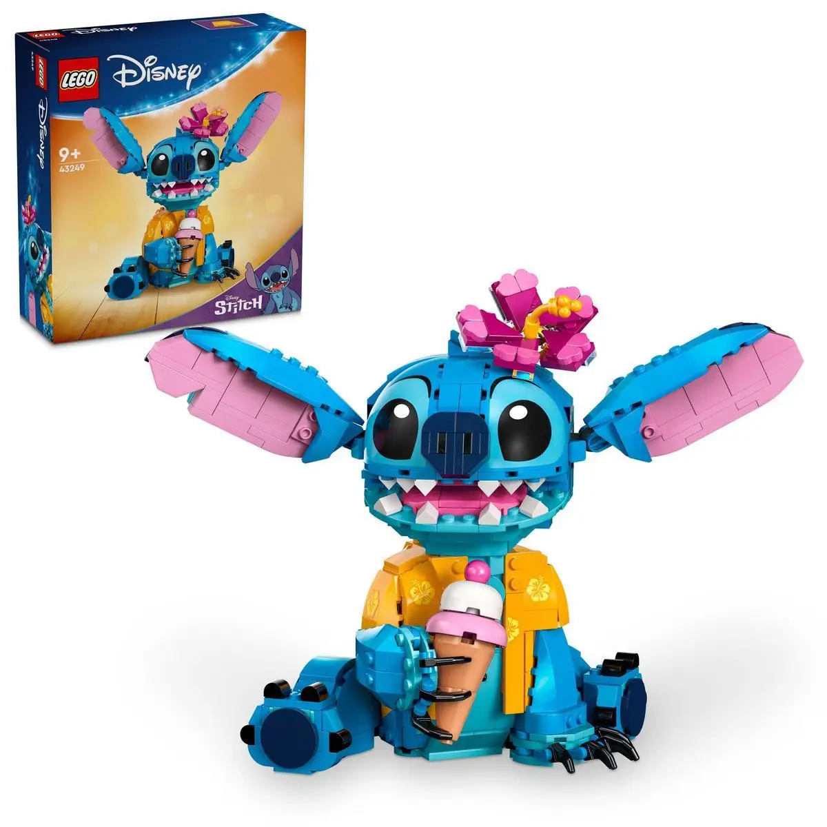 LEGO 43249 Disney: Stitch con Camisa Hawaiana, Figura Articu