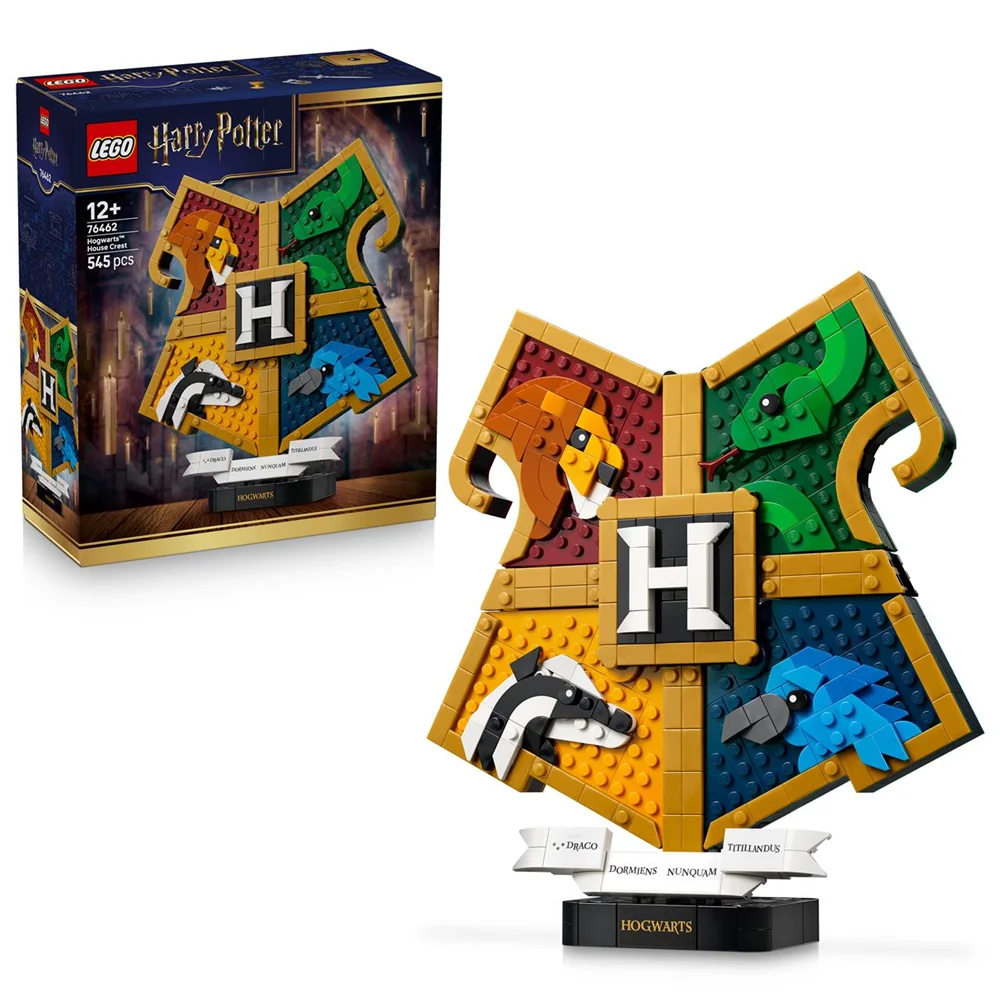 harry potter - juego de construccion escudo de casa de hogwarts lego harry potter tm 76462