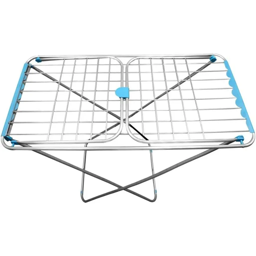 Tendedero de Aluminio con Capacidad de 20m Tendal Plegable con Varillas Gruesas y Resistente | Plata