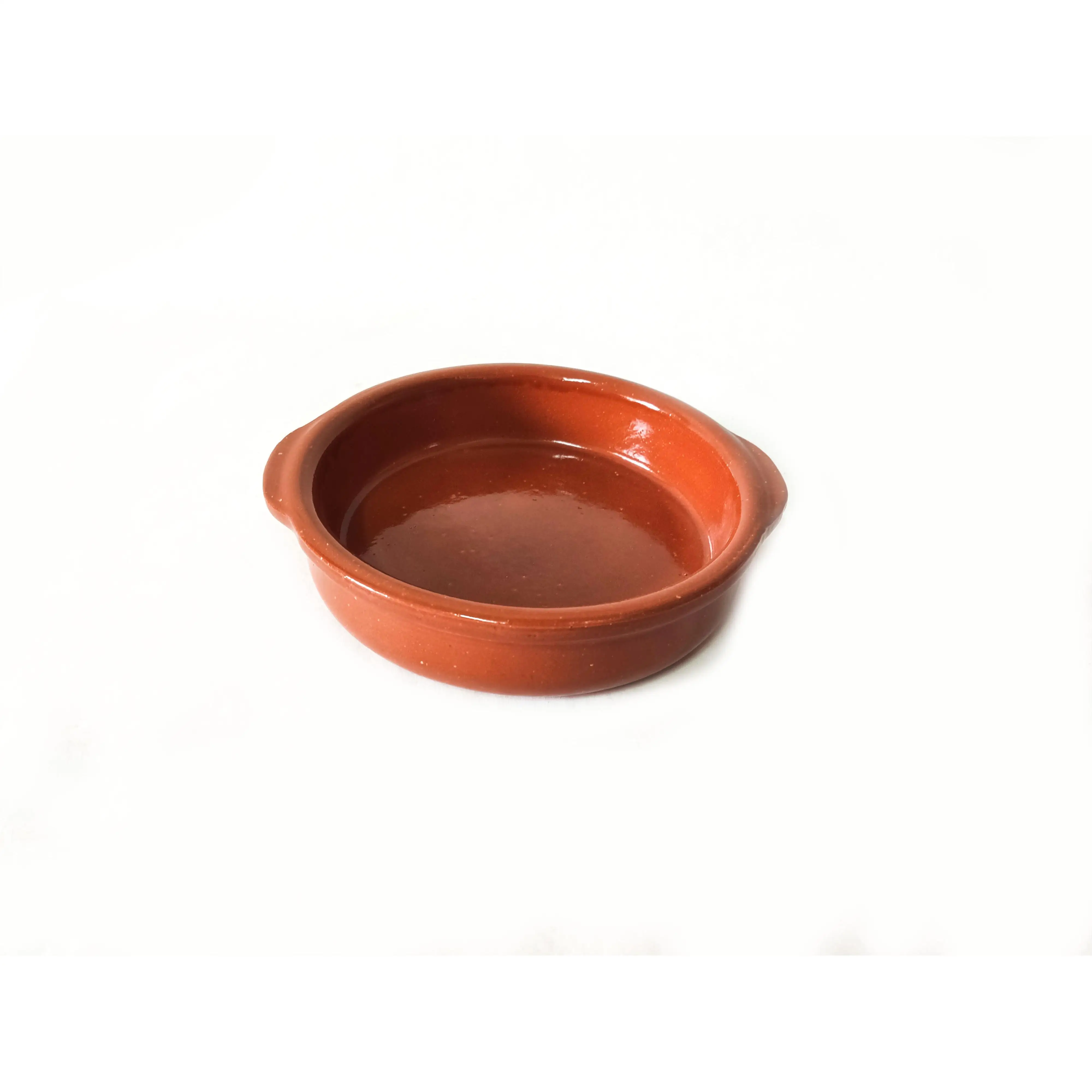 Cazuela Cerámica Refractaria de 18 cm | Apta para vitro, horno y gas | Asados | Guisos | Fuego directo | Horno leña | Tradicional | Recipiente cerámico artesano
