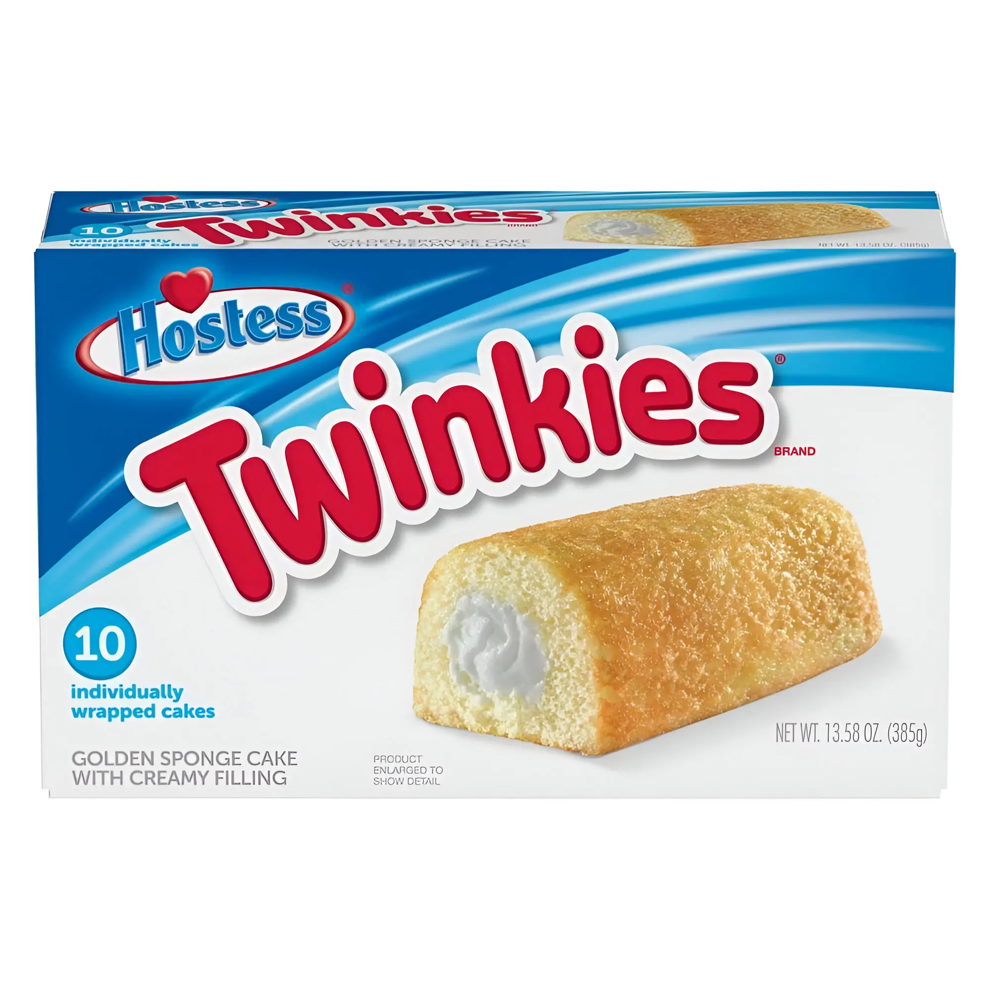 Hostess twinkies Vainilla 10 uds NET WT. 13.58 OZ. 385g