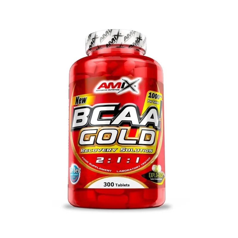 BCAA Gold 2:1:1 300 Tabletas  Aminoácidos de Alta Calidad   AMIX™