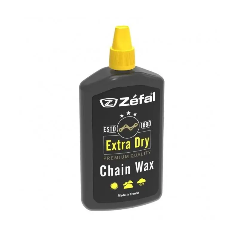 Zefal Aceitera Extra Dry Cera 125 Ml - Lubricante Seco para Transmisión Limpia y Protección Contra la Corrosión