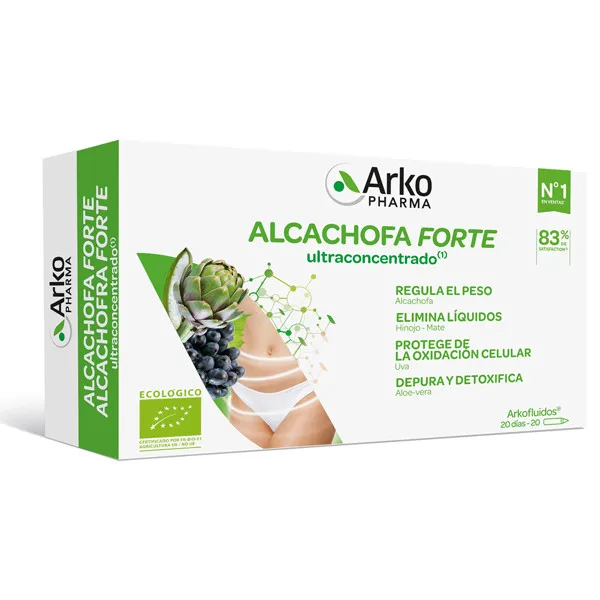 Arkopharma Alcachofa Forte Ultraconcentrado 20 Ampollas - 20 días
