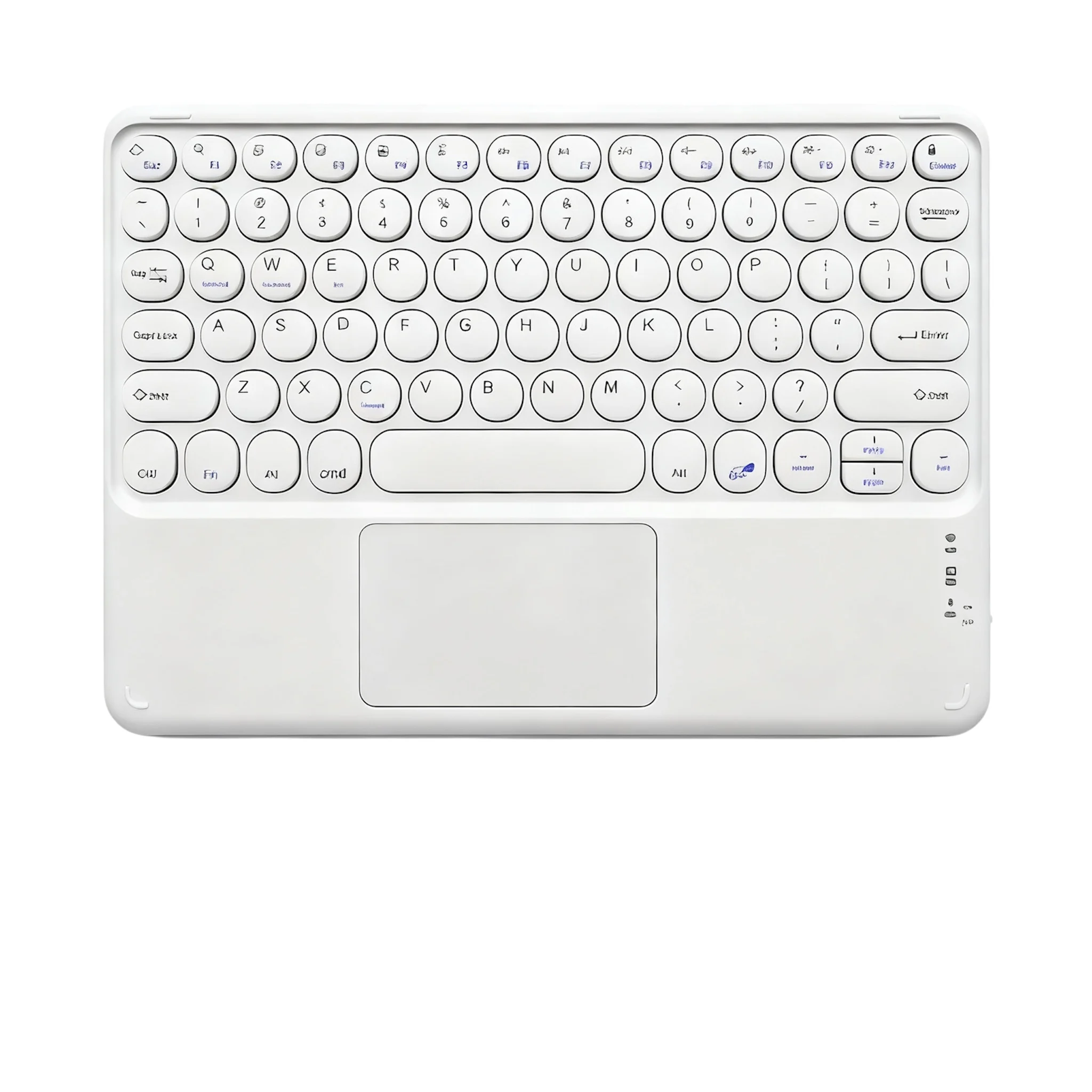 Teclado Inalámbrico Bluetooth con Ratón Táctil Integrado Portátil Recargable para Tablet de 10.1 pulgadas y PC