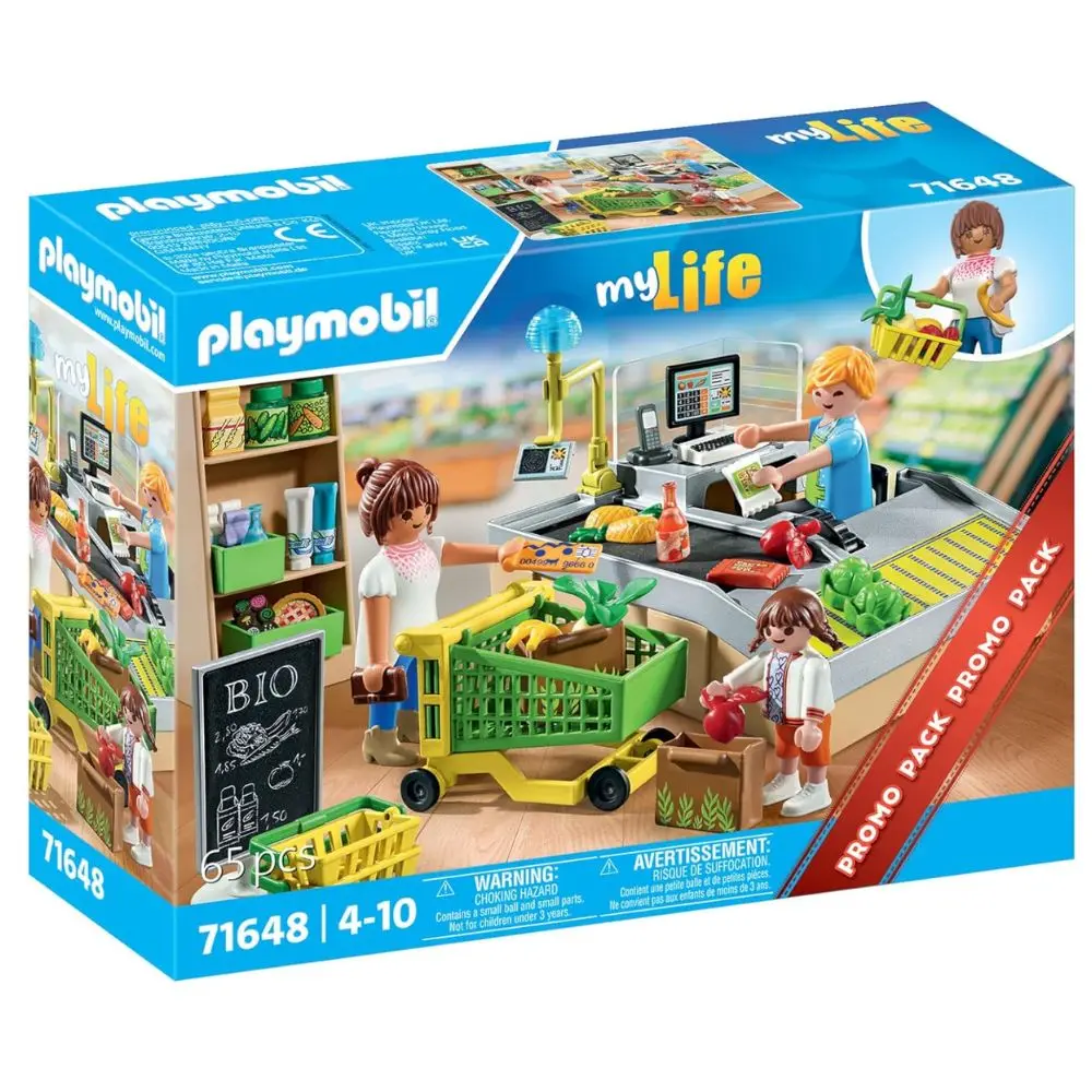 Supermercado ecológico Playmobil (71648) My Life con caja registradora