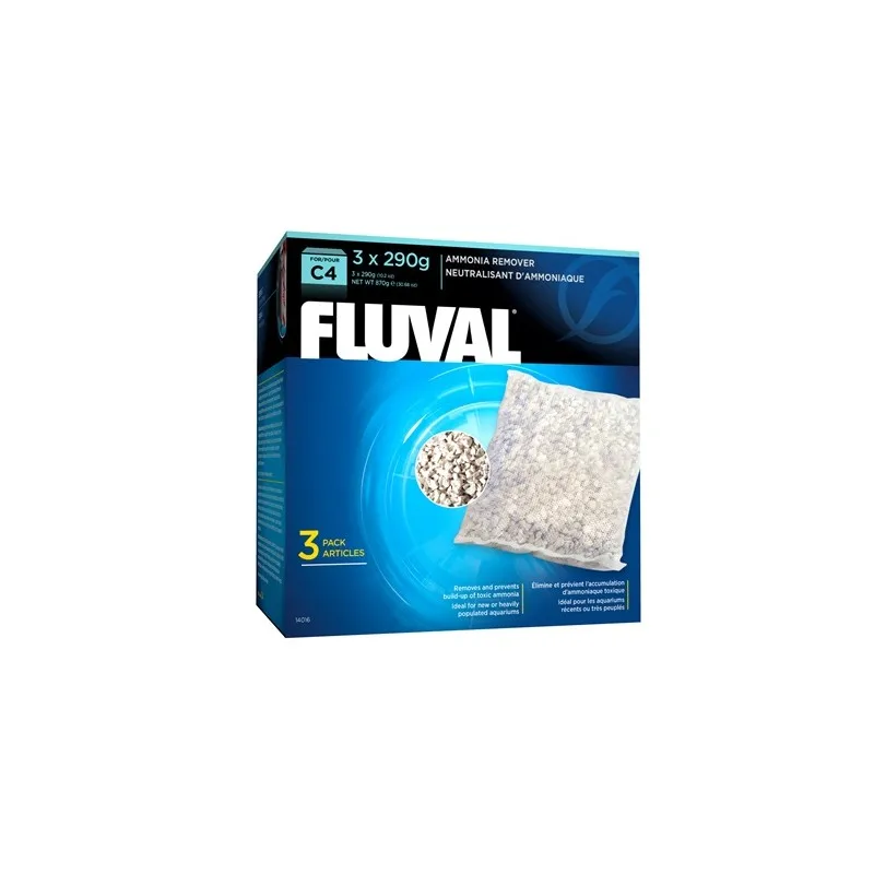 Fluval C4 Eliminador Amoniaco. Recambio para filtro de acuarios