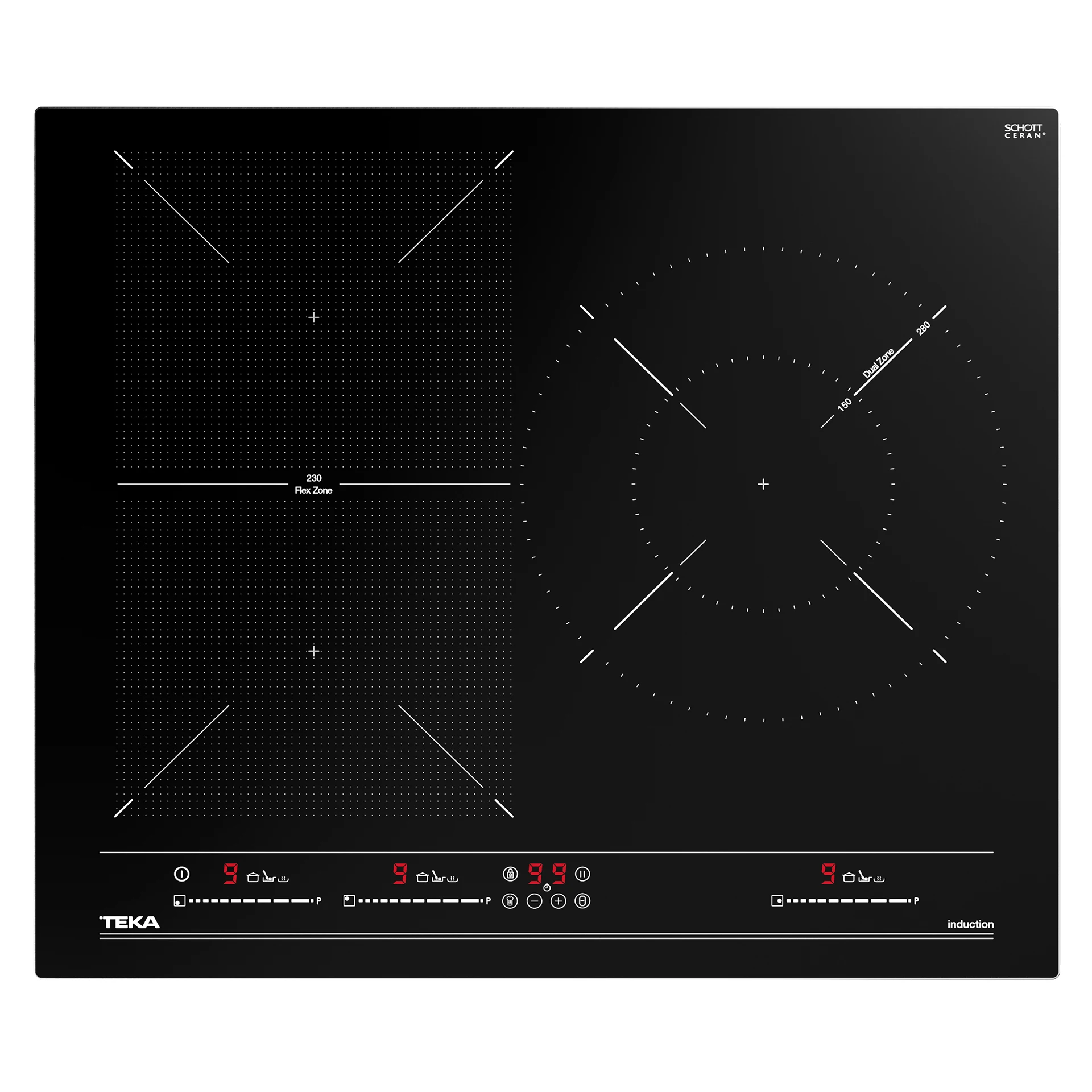 Induction Teka ITF 65320-with timer, power 2200W