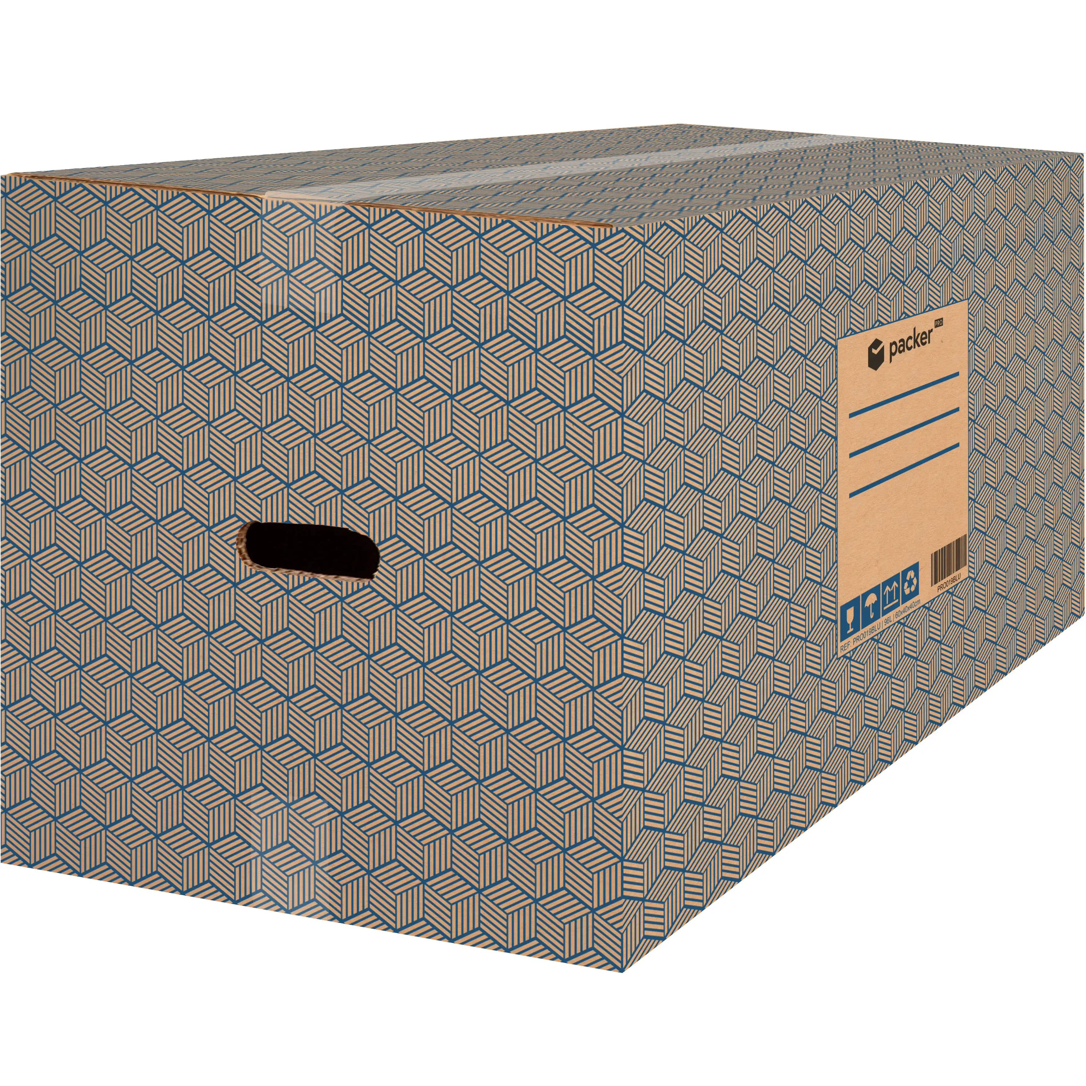 packer PRO Pack 10 Cajas Carton para Mudanzas y Almacenaje Grande, Medianas, Pequeñas Ultra Resistentes con Asas, 100% ECO Box
