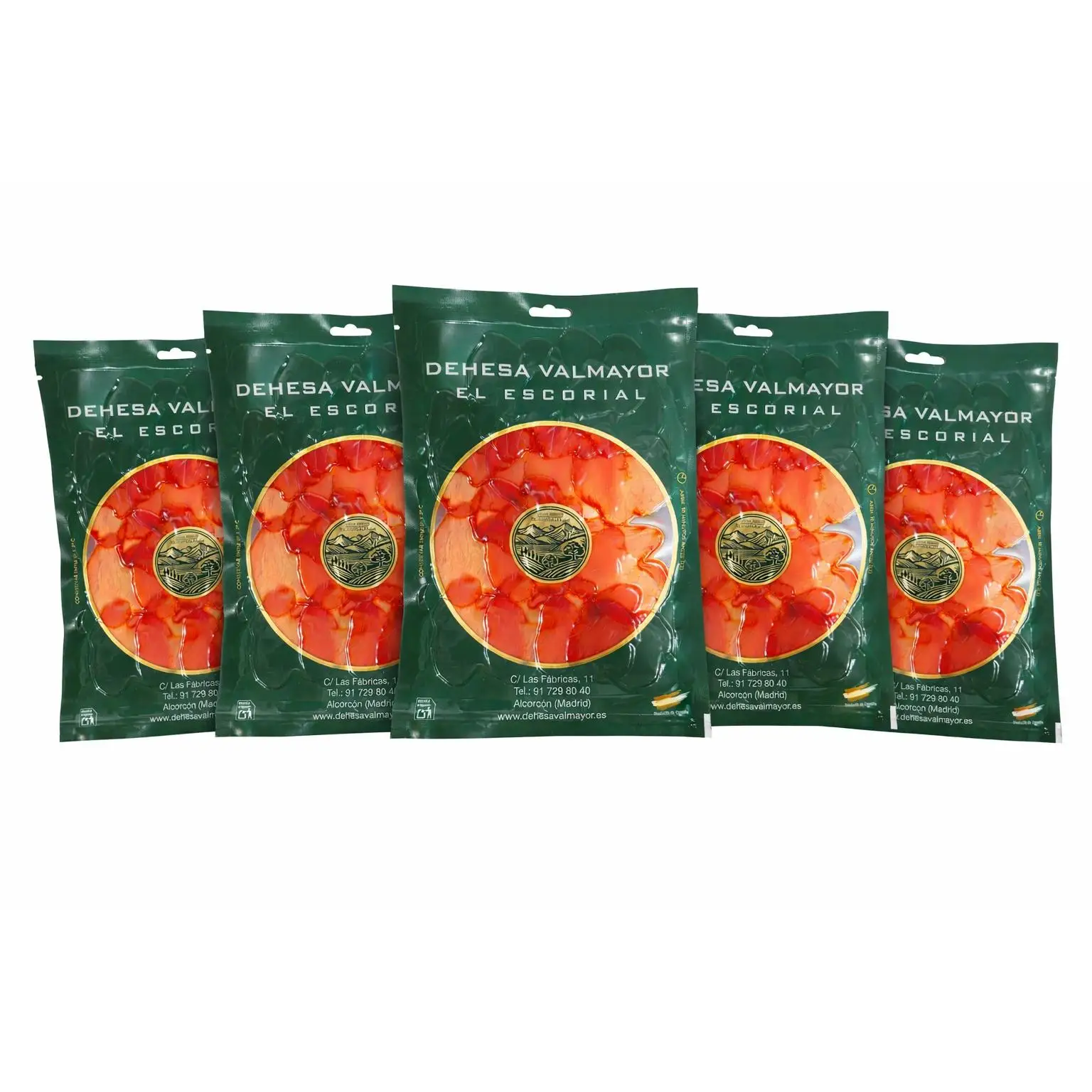 LOMO DOROC 5 sobres de 100g --JAMON navidul 5 sobres de 100g--PETALOS DE JAMON IBERICO 5*100g