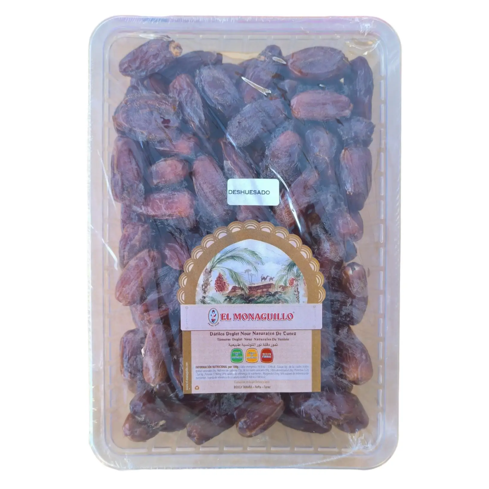 Dátiles Sin Hueso 1 Kg - El Monaguillo - Dulces naturales y saludables, joyas sin hueso para satisfacer tus antojos gourmet