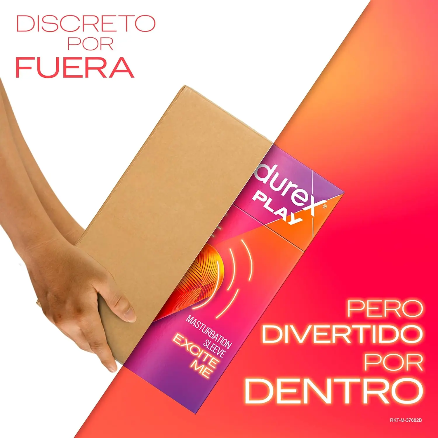 Durex slide & ride masturbator + original h2o lubricant 50 ml, elastic, soft flexible and textured with stretch marks