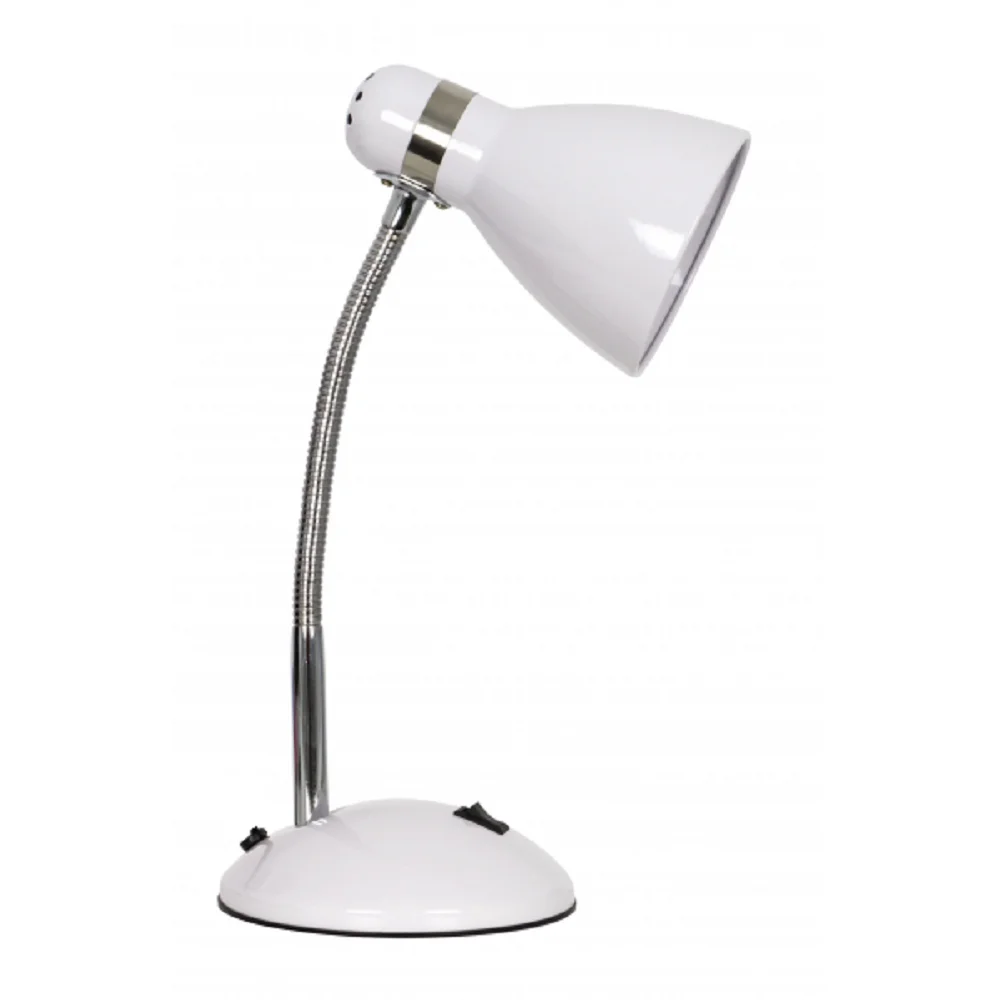 BEL AIR HOME - Lámpara de mesa MEGARA con diseño moderno y ajuste flexible, fabricada en metal, compatible con bombillas E27 hasta 40 W, ideal para estudio, oficina en casa o mesita de noche