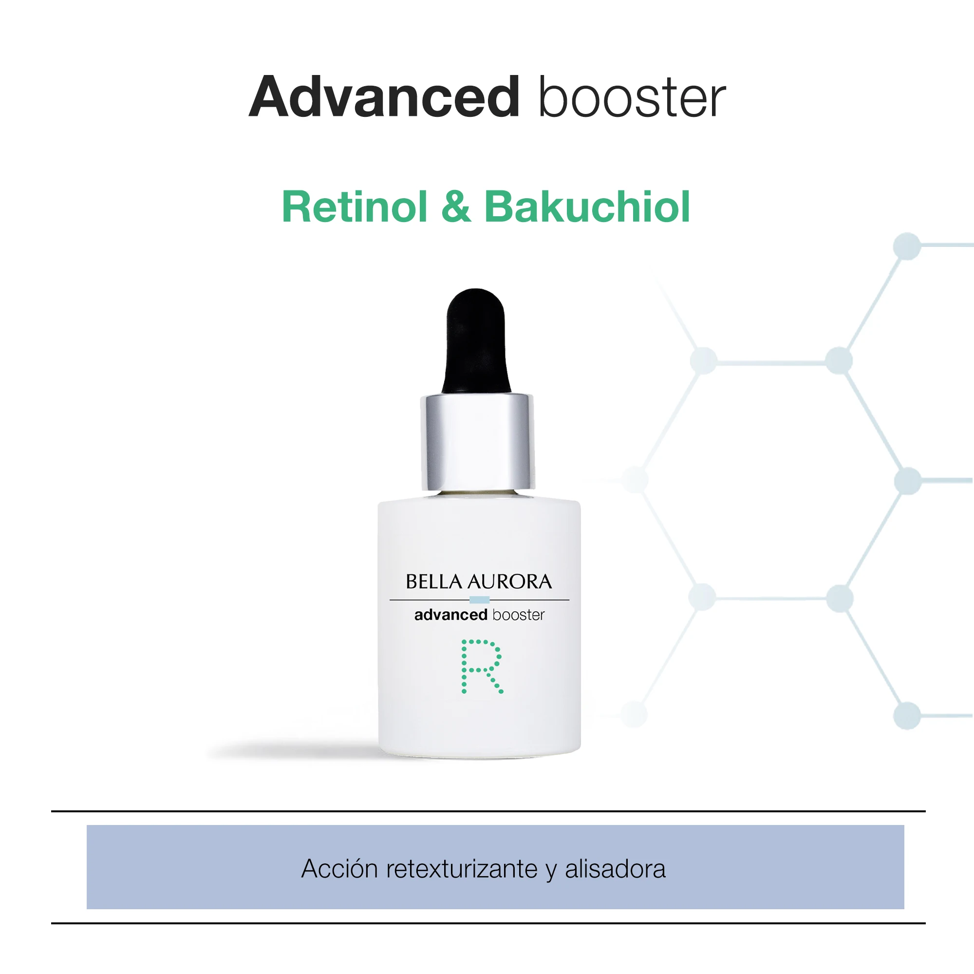 BELLA AURORA - Advanced Booster R 30 ml, Retinol & Bakuchiol, anti-wrinkle serum, firming and re-exturbing, rejuvenating effect, correcting wrinkles and expression lines, night