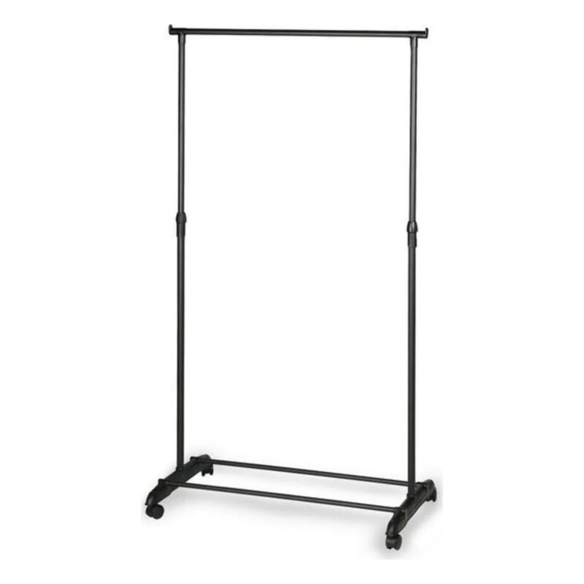 ZYLX SHOPPING – Perchero Extensible con Ruedas 80x43x95-165 cm, Portátil, Ideal para Ropa y Zapatos