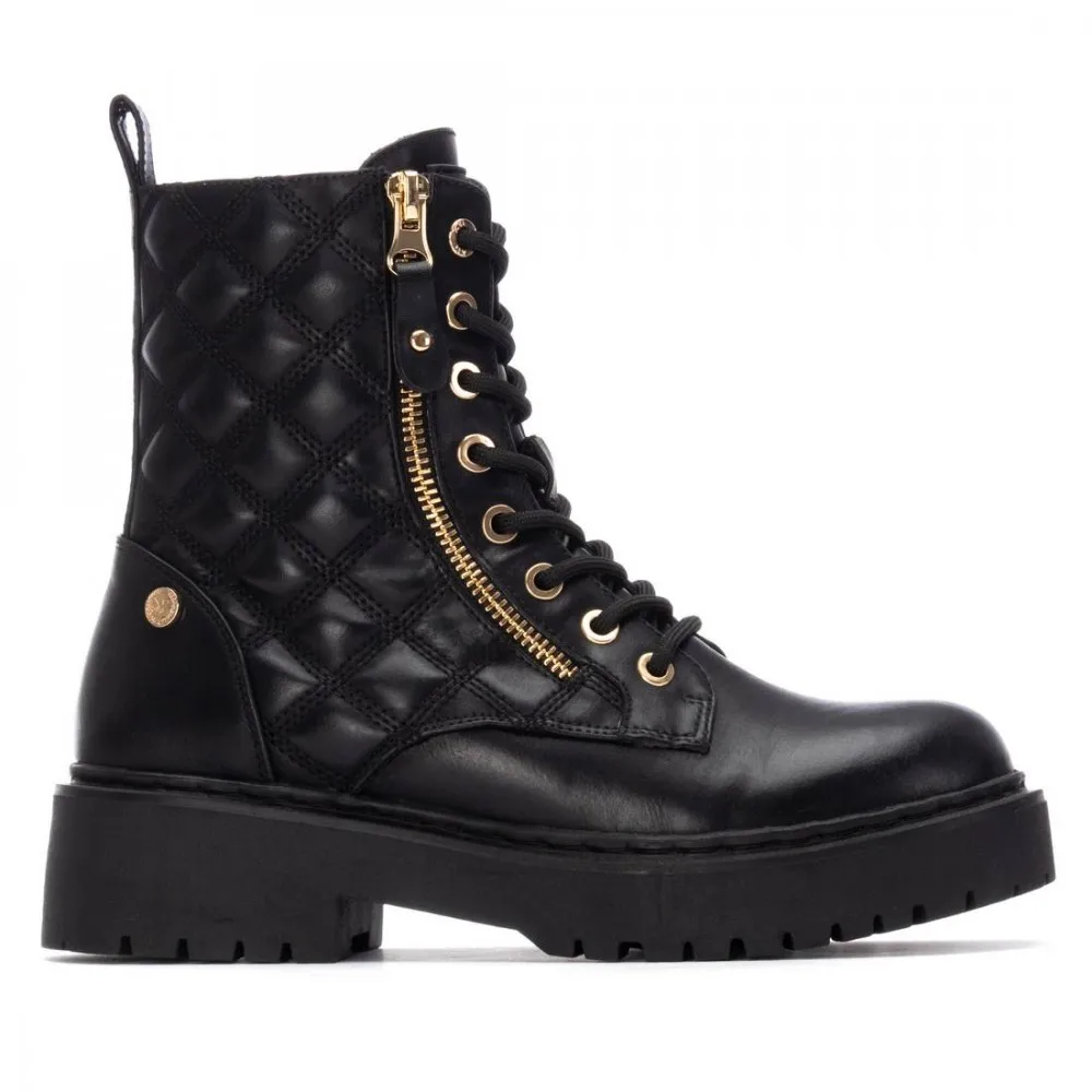 Botas Militares mujer XTI BASIC 130409 01 MILITAR CREMALLERA VISTA NEGRO 36912 25I