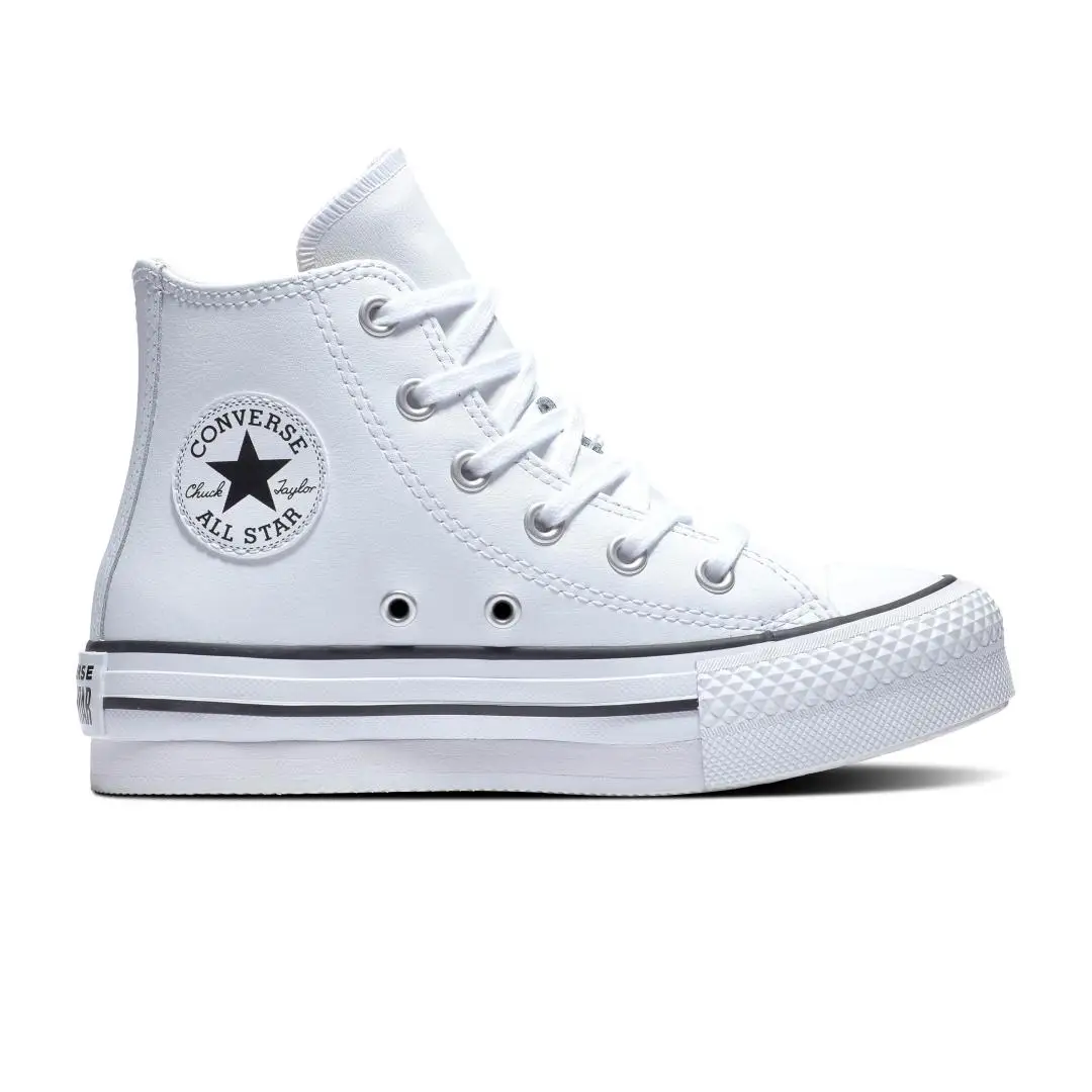 CONVERSE All Star Eva Lift Leather Blanc boy sneaker