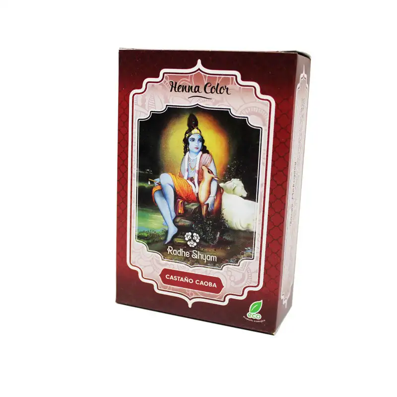 Henna castaño caoba polvo 100 g Radhe Shyam Bioclub