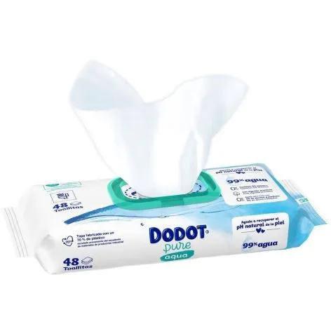 Dodot Toallitas Aqua Plastic Free 1x48 (48uds.)