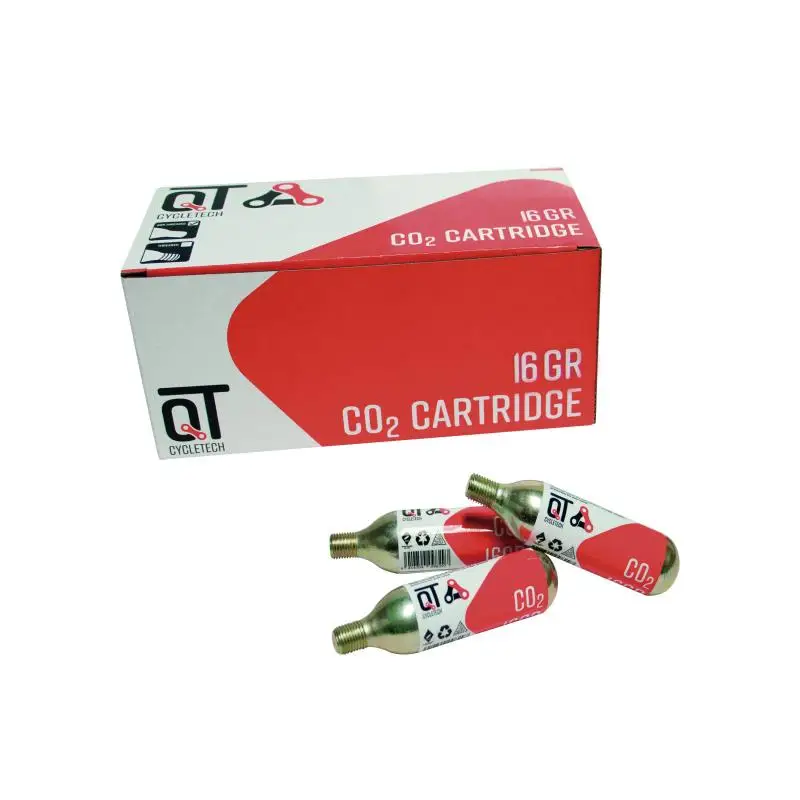 Ges 6 Pack CO2 thread air cartridges 16gr for bicycle-quick inflated-100% steel recyclable