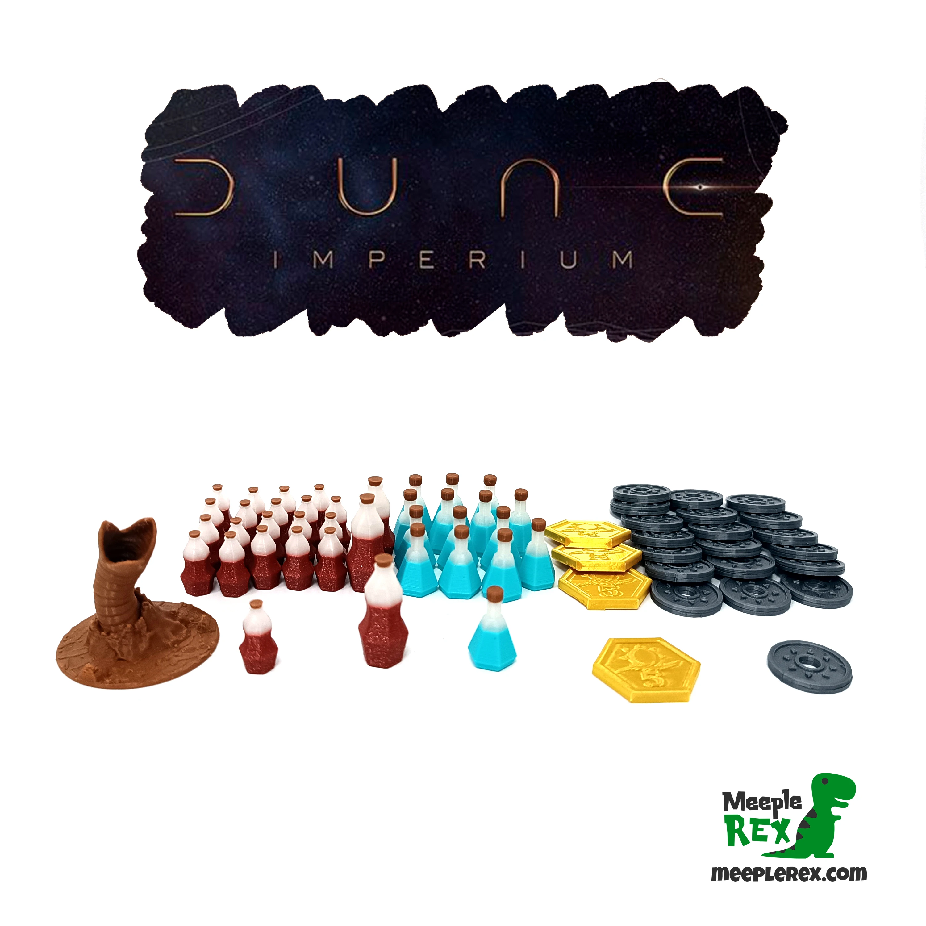 Resources for Dune Imperium / Meeple Rex / Board Game Accessories, Classic Family Board Game, Perfect for Multiple Players, Family Entertainment Set