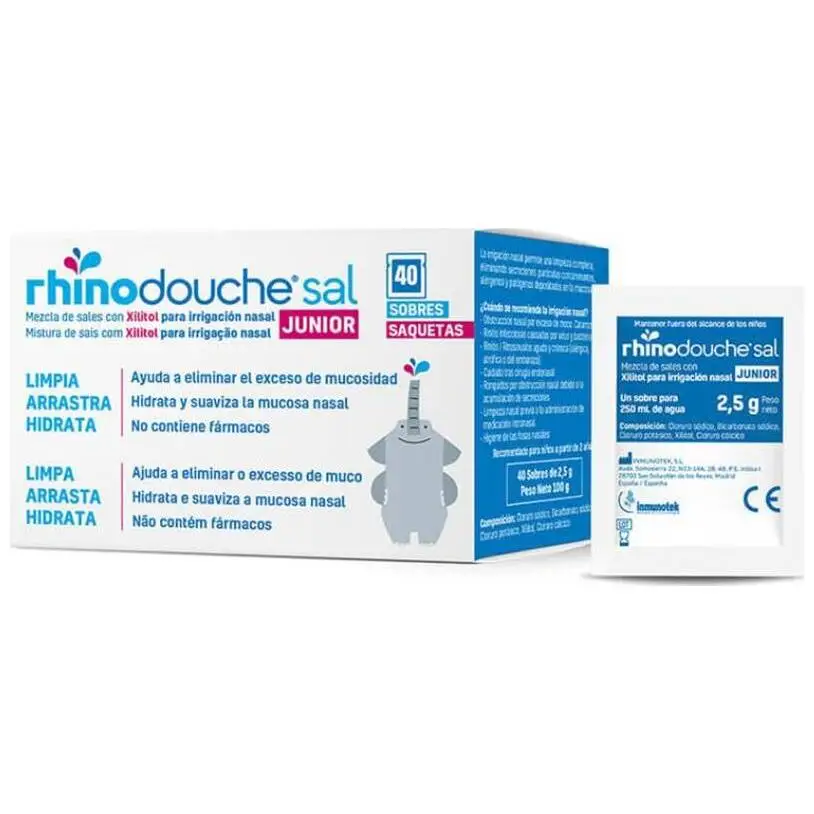 Rhinodouche Sal Junior Saquetas Para Lavagens