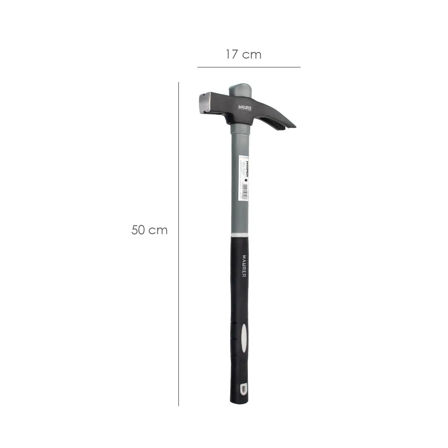 Hammer formwork handle fiberglass 700 grams magnetic