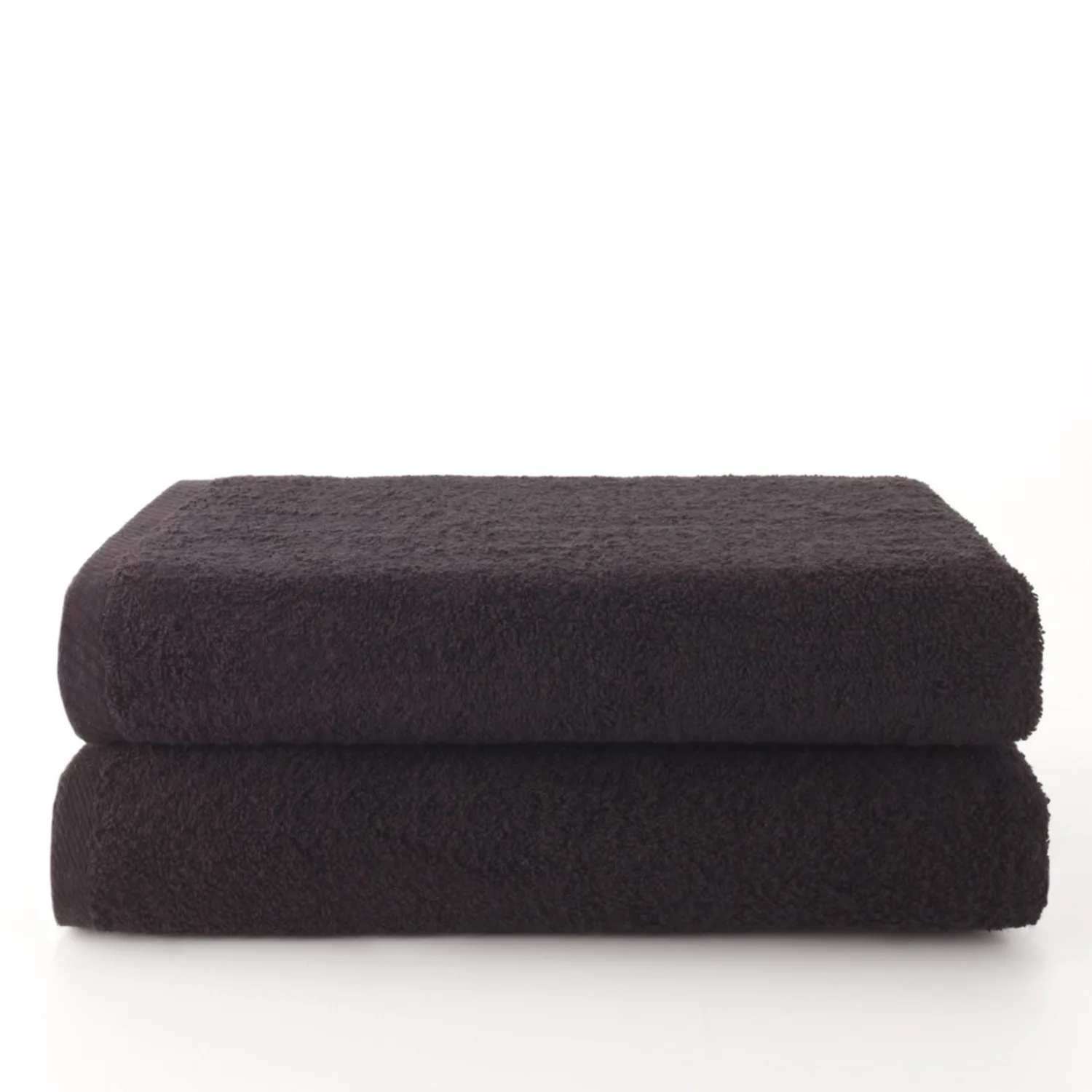 Set 2 Toallas baño (70x140) Negro, El mejor textil para tu hogar, Fijalo