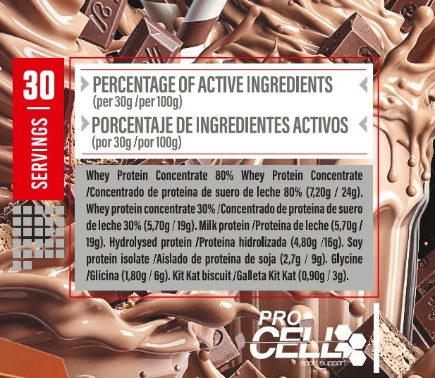 Concentrated protein - whey core 900gr fresi suisse procell sport - whey protein, low in carbohydrates and fats #3