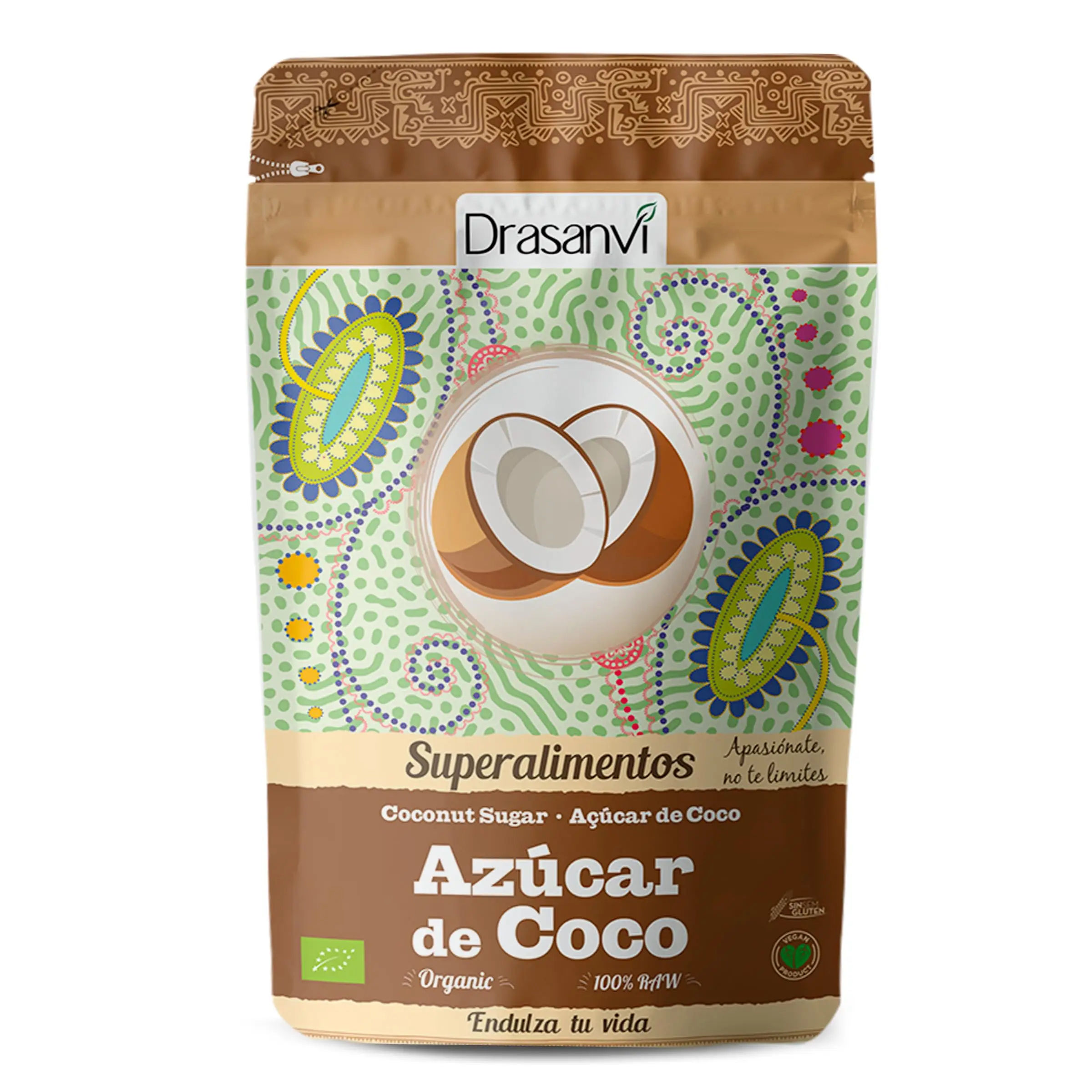 DRASANVI SUPERALIMENTO AZÚCAR DE COCO CERTIFICADO BIO - Bajo Índice Glucémico - No altera en exceso los niveles de azúcar en sangre - VEGANO - SIN GLUTEN - 300g