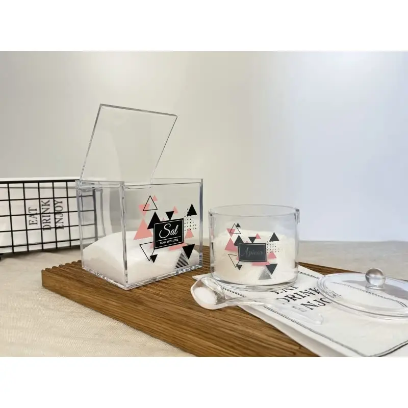 Original Design Kitchen Methacrylate Sugar and Salary, Acrylic Storage Vessels-DAMDAM GO